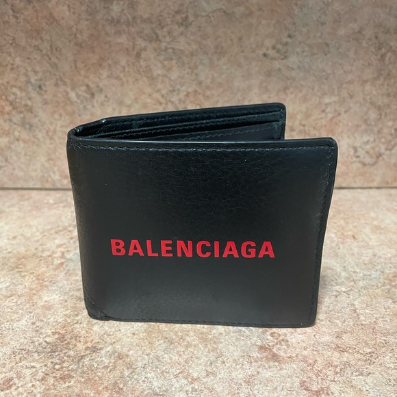 Balenciaga Leather Bi-Fold Wallet